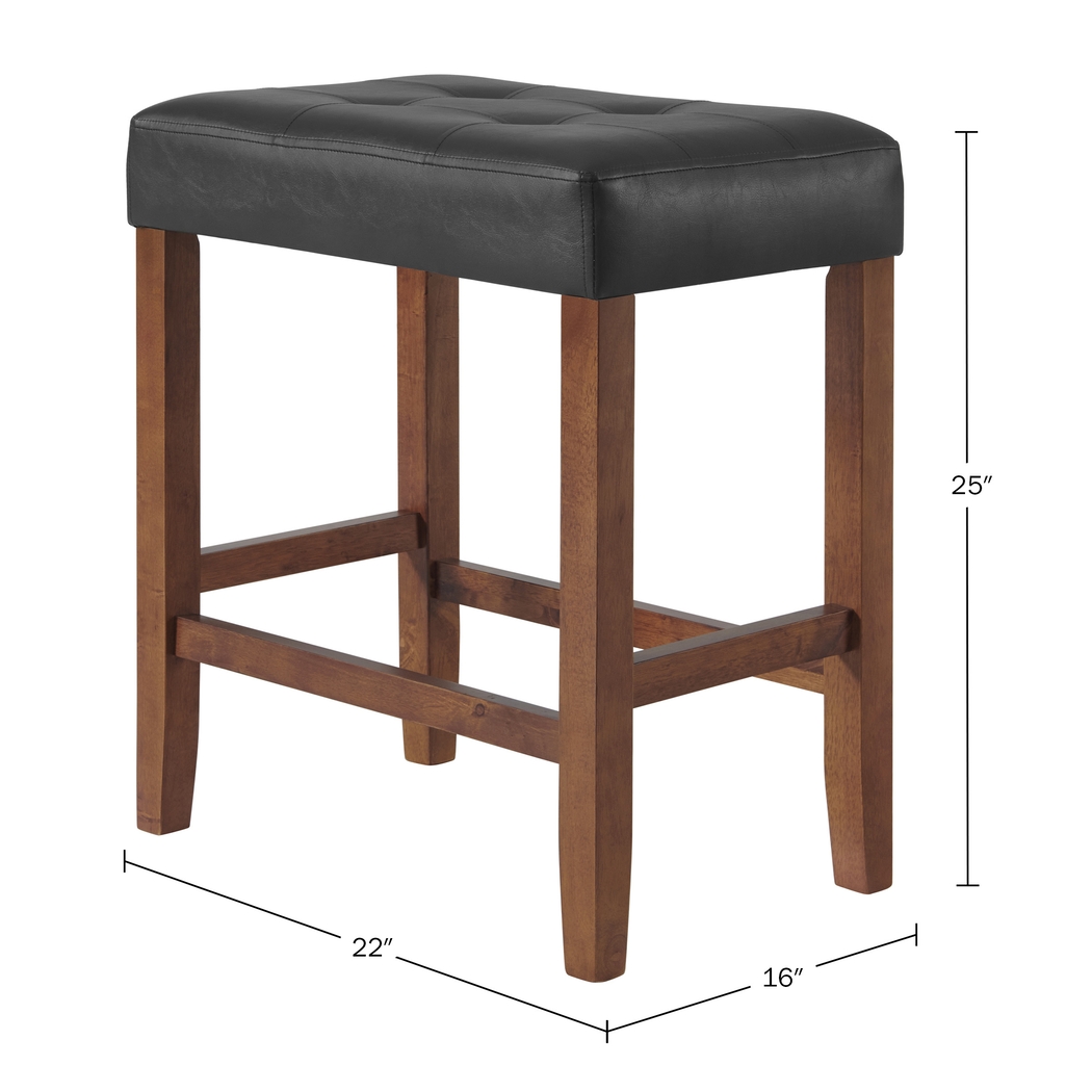 Kaldyn Black/Brown Counter Height Stool - Thumbnail - Image 6