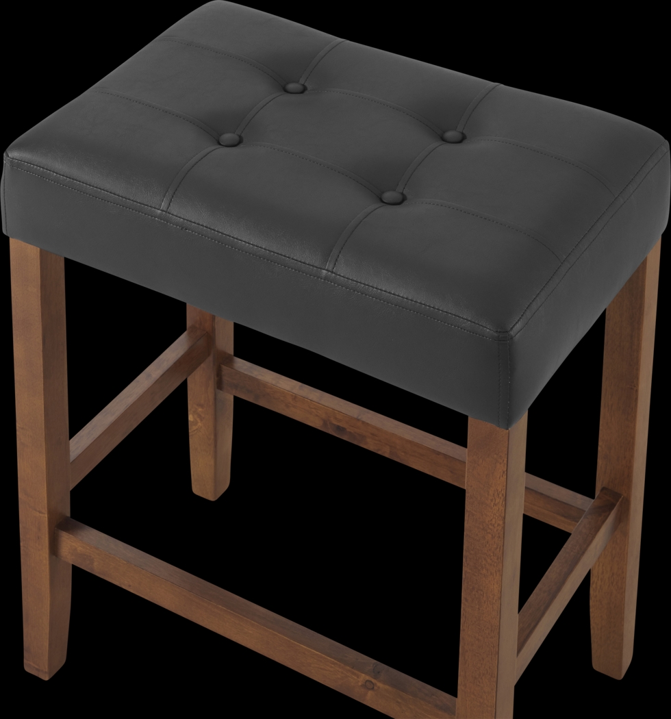 Kaldyn Black/Brown Counter Height Stool - Thumbnail - Image 9