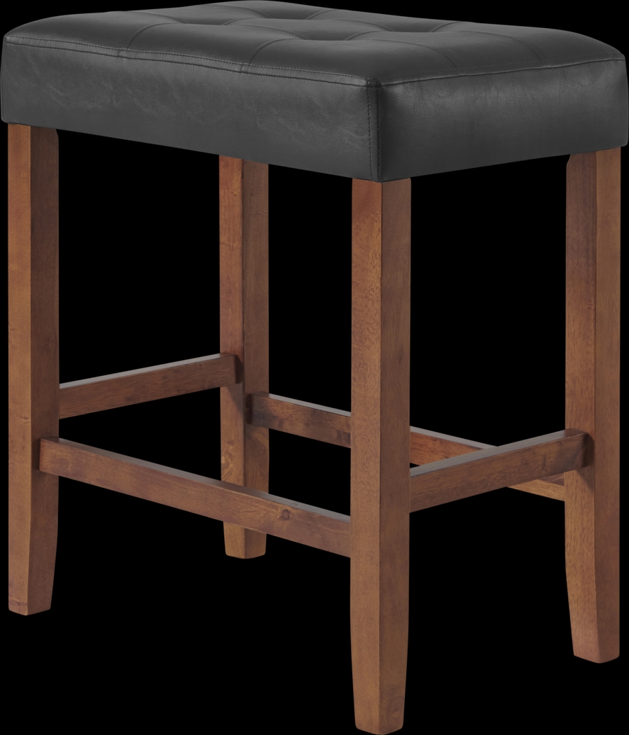 Kaldyn Black/Brown Counter Height Stool - Thumbnail - Image 1