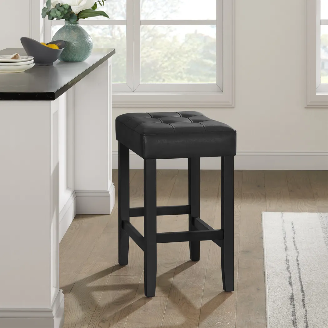 Kaldyn Black Counter Height Stool - Thumbnail - Image 2