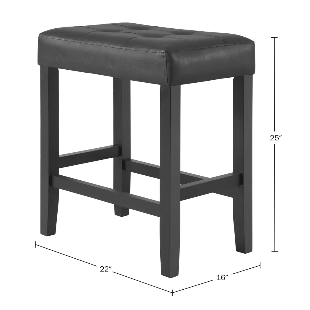 Kaldyn Black Counter Height Stool - Thumbnail - Image 6