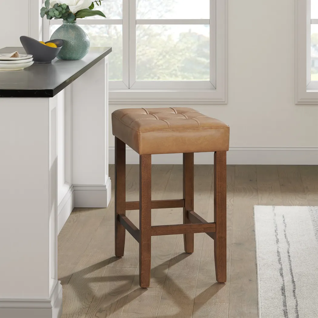 Kaldyn Brown Counter Height Stool - Thumbnail - Image 2