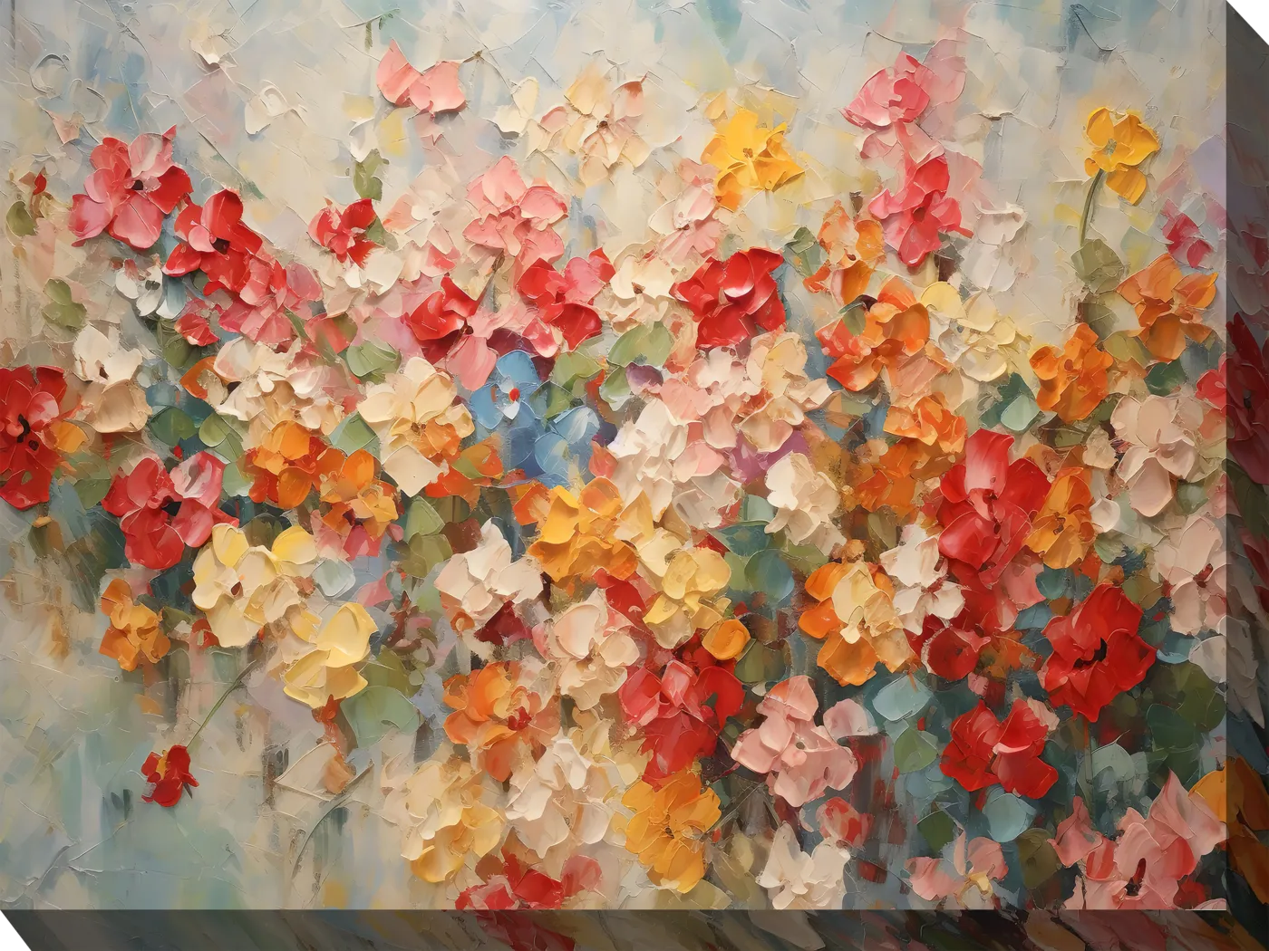 Kaleidoscope Flowers Red Indoor/Outdoor Wall Art - Thumbnail - Image 1