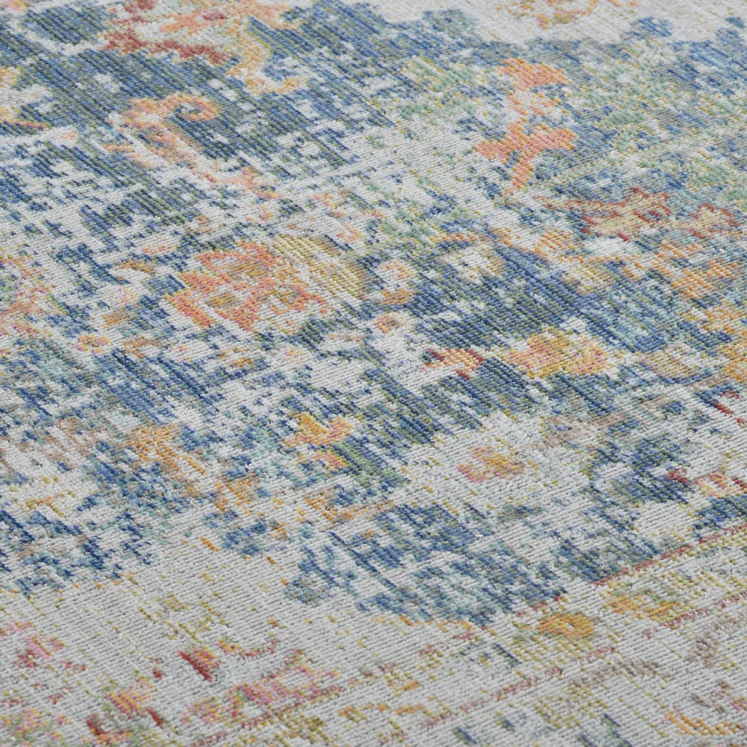 Kalika Blue 5'3 x 7'3 Rug - Thumbnail - Image 3