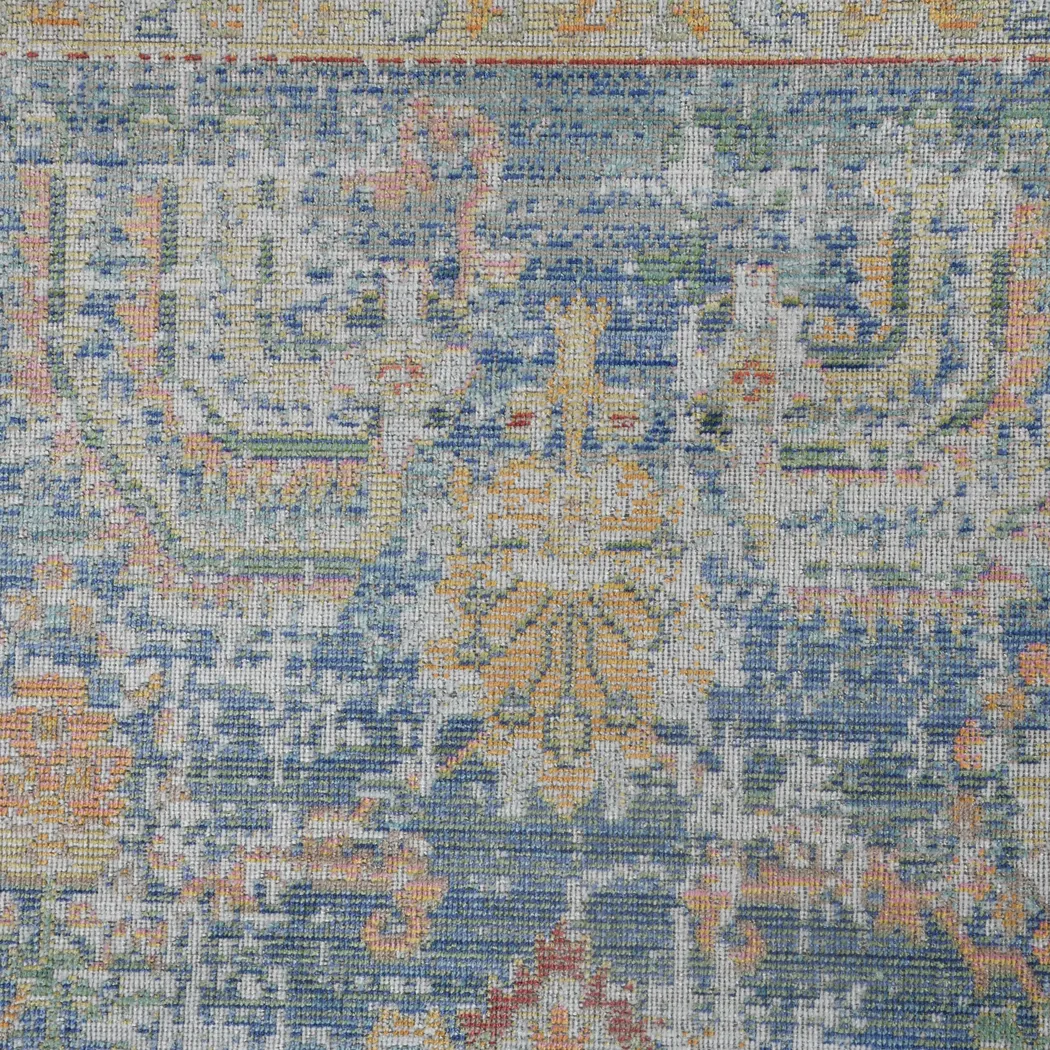 Kalika Blue 7'10 x 10'6 Rug - Thumbnail - Image 4