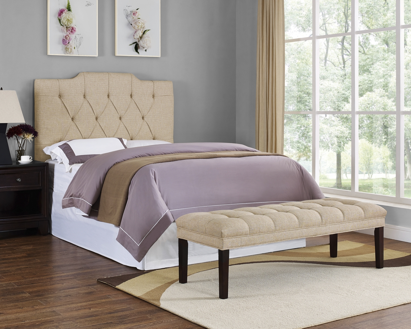 Kaliko Beige Bed Bench - Thumbnail - Image 4