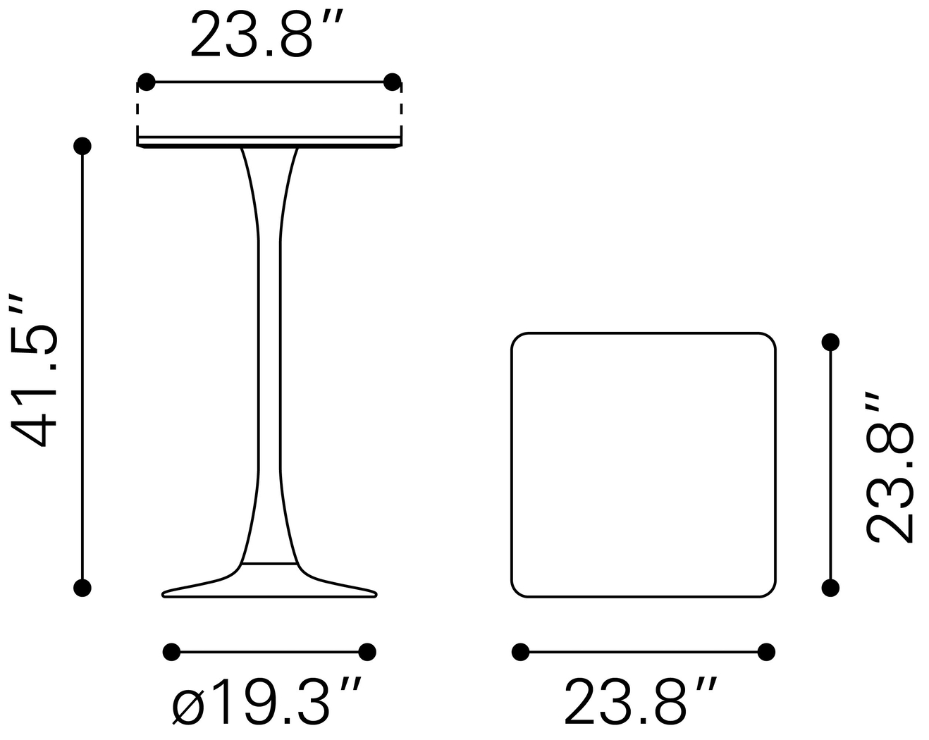 Kalinga Brown Bar Table - Thumbnail - Image 7