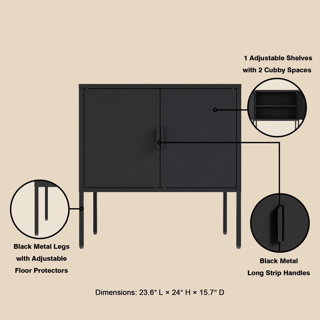 Kalispelly Black Accent Cabinet - Thumbnail - Image 8