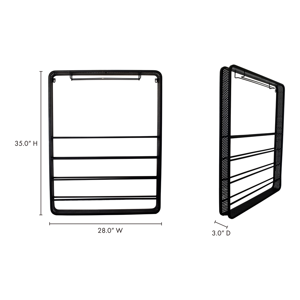 Kallam Black Wine Rack - Thumbnail - Image 6