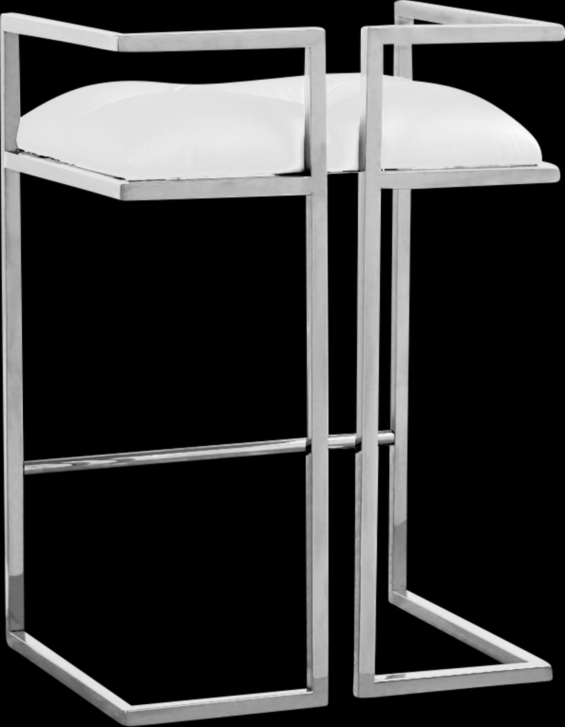 Kalmano White Counter Height Stool - Thumbnail - Image 2