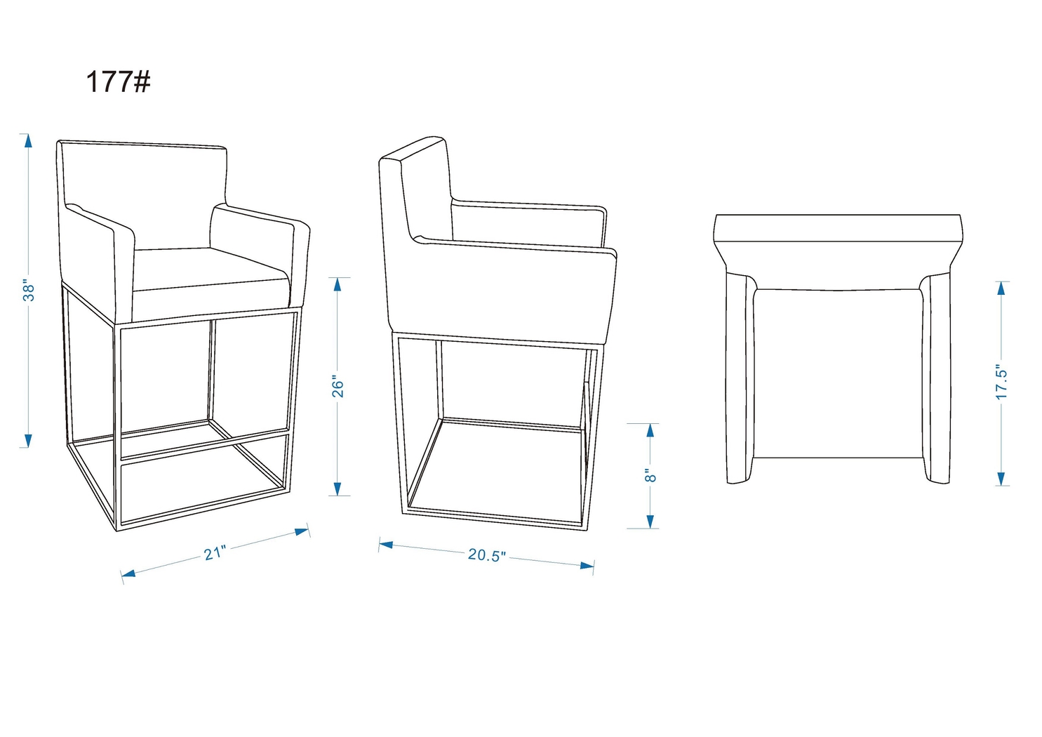 Kalmath Beige Counter Height Stool - Thumbnail - Image 6