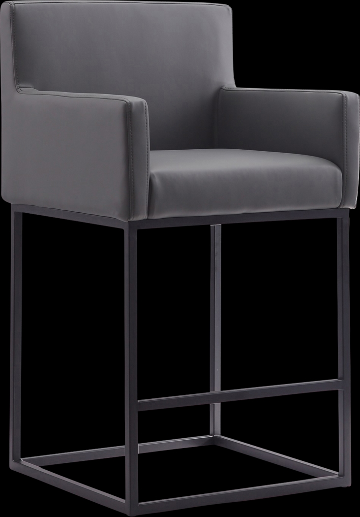 Kalmath Gray Counter Height Stool - Thumbnail - Image 1