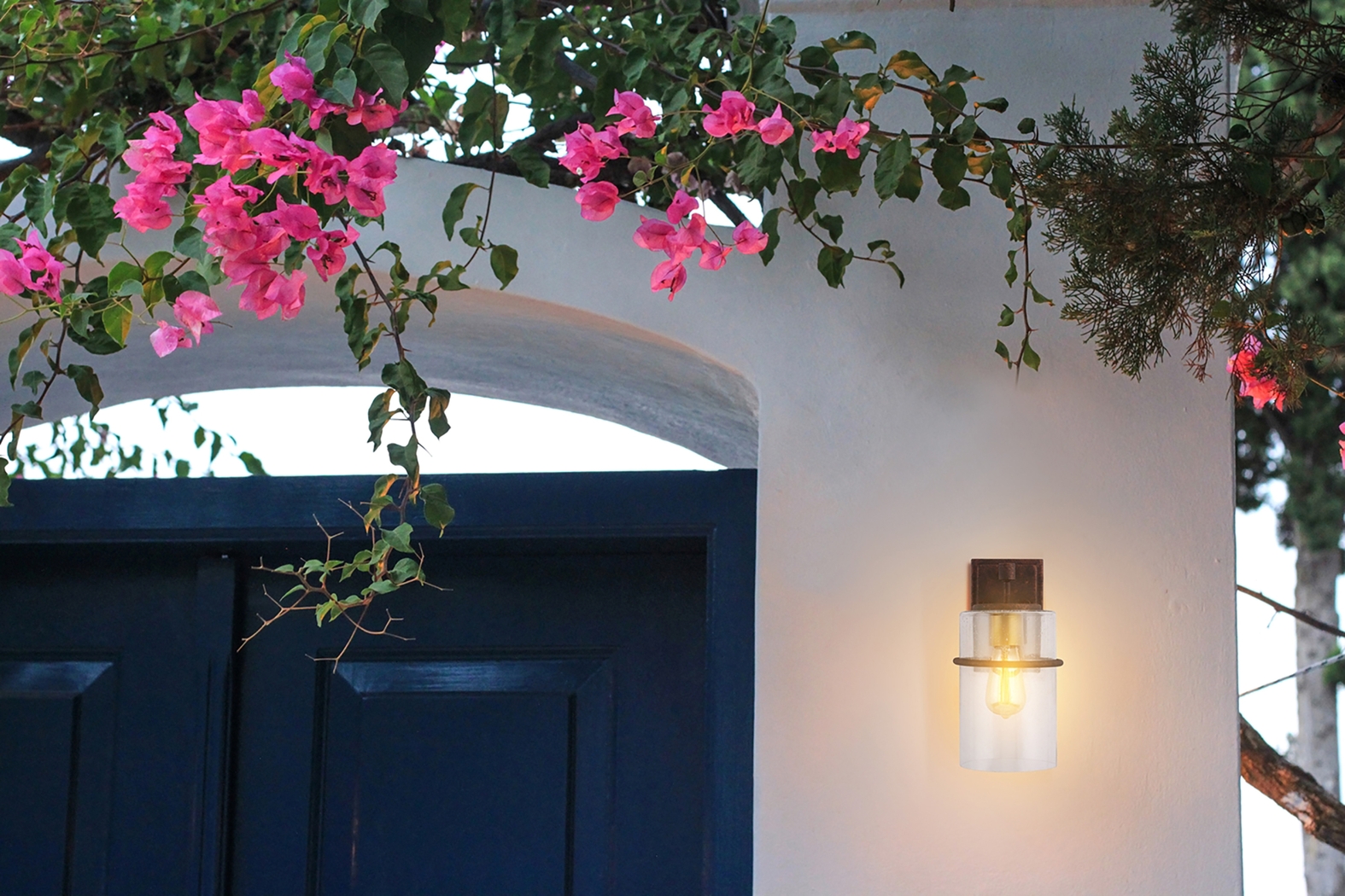 Kalmia View Brown Medium Outdoor Sconce - Thumbnail - Image 2