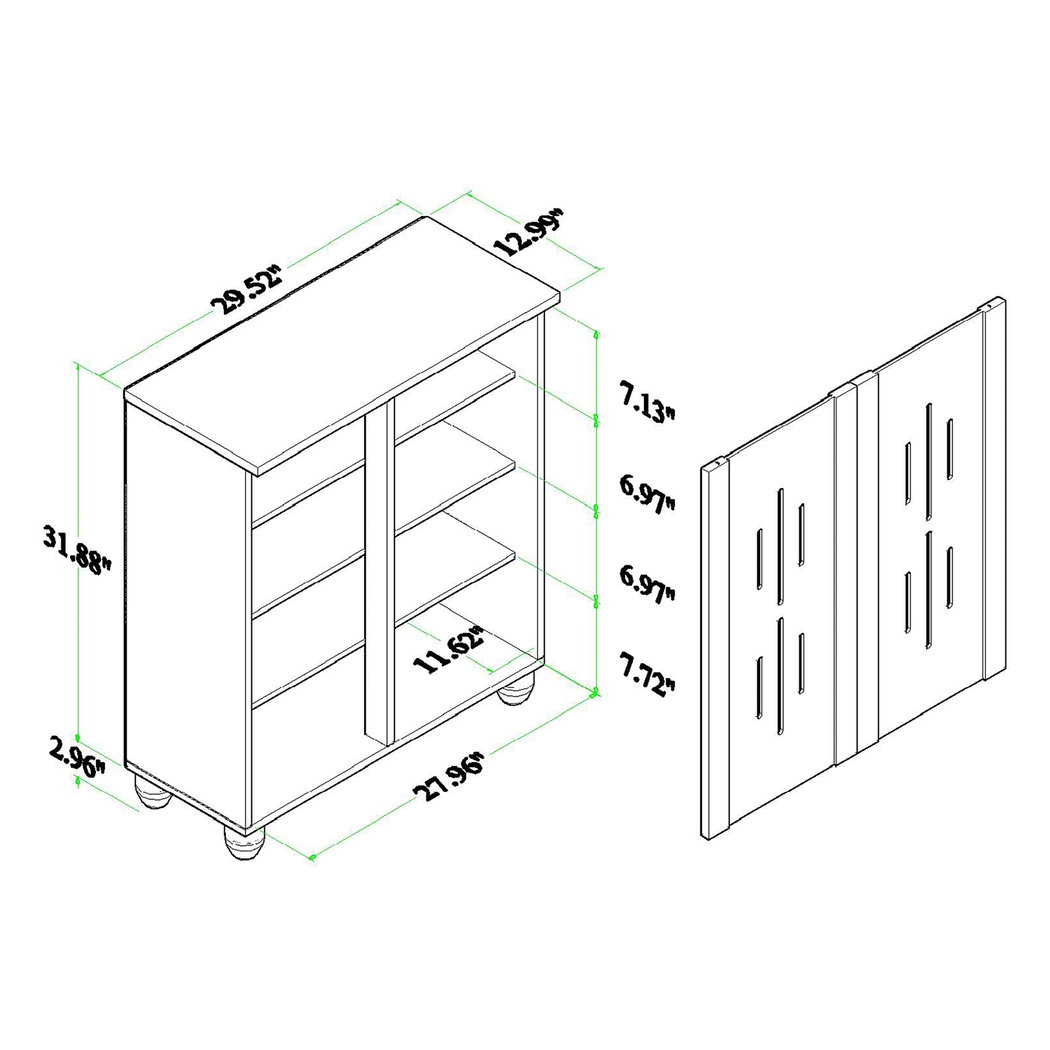 Kaloken Brown Shoe Storage Cabinet - Thumbnail - Image 12