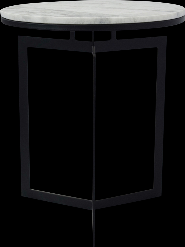 Kalopa White Accent Table - Thumbnail - Image 2