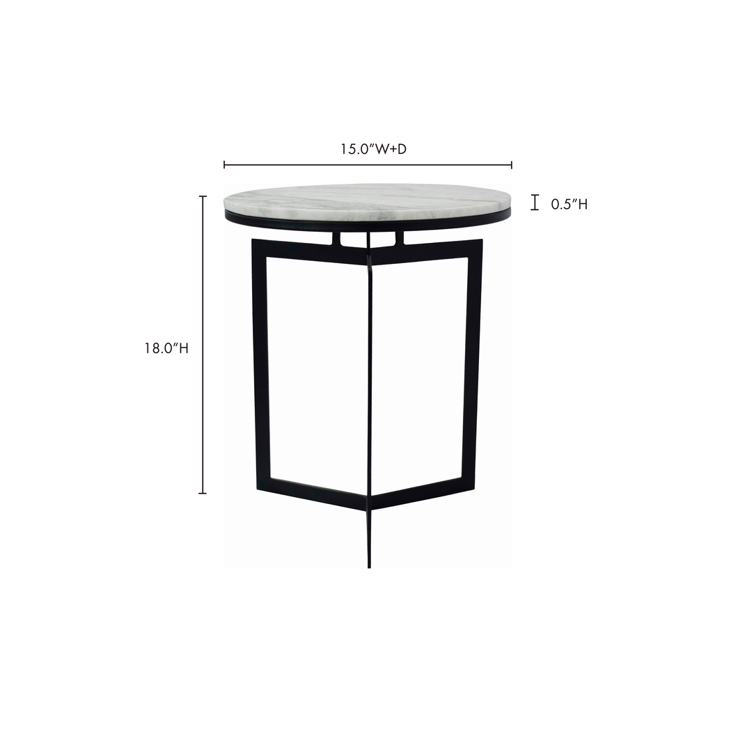 Kalopa White Accent Table - Thumbnail - Image 4