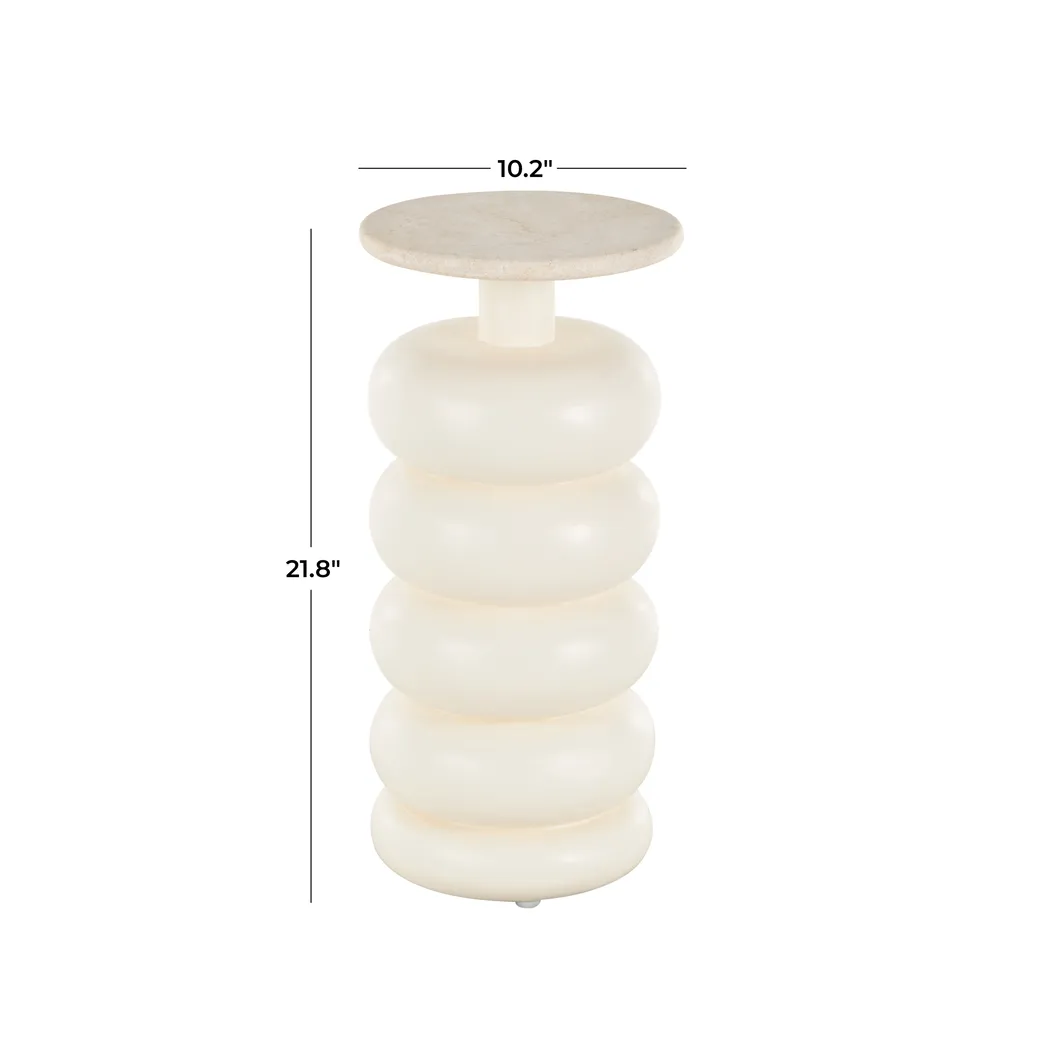 Kalwa Beige Accent Table - Thumbnail - Image 7