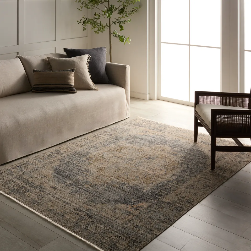 Kamal Gray 5' x 7'10 Indoor/Outdoor Rug - Thumbnail - Image 2