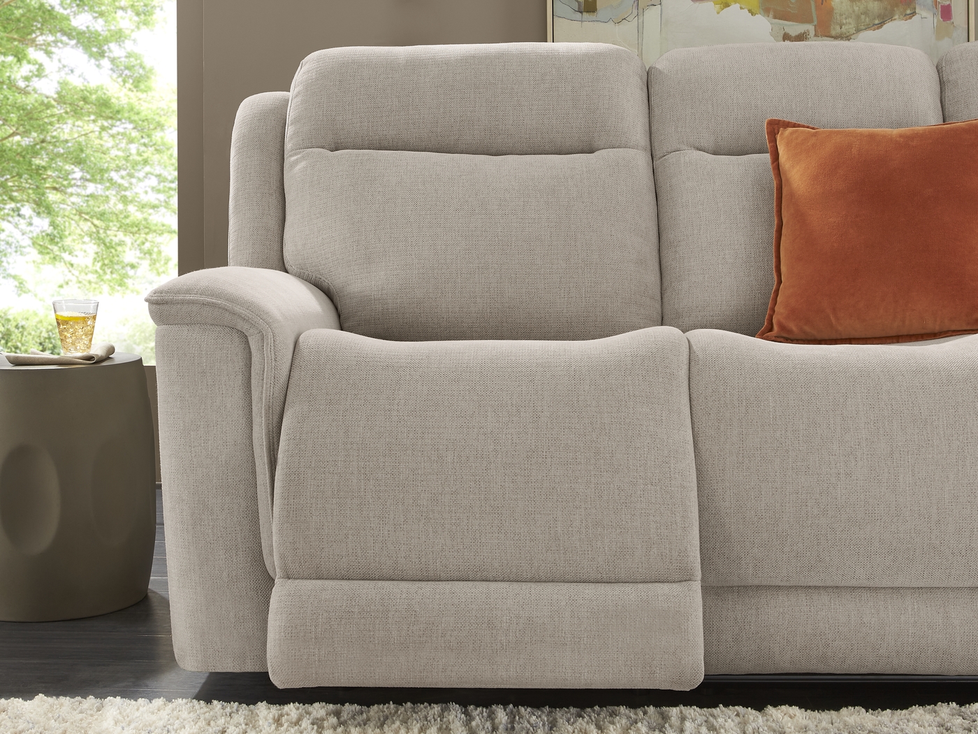 Kamden Place Cement 2 Pc Living Room with Dual Power Reclining Sofa - Thumbnail - Image 8