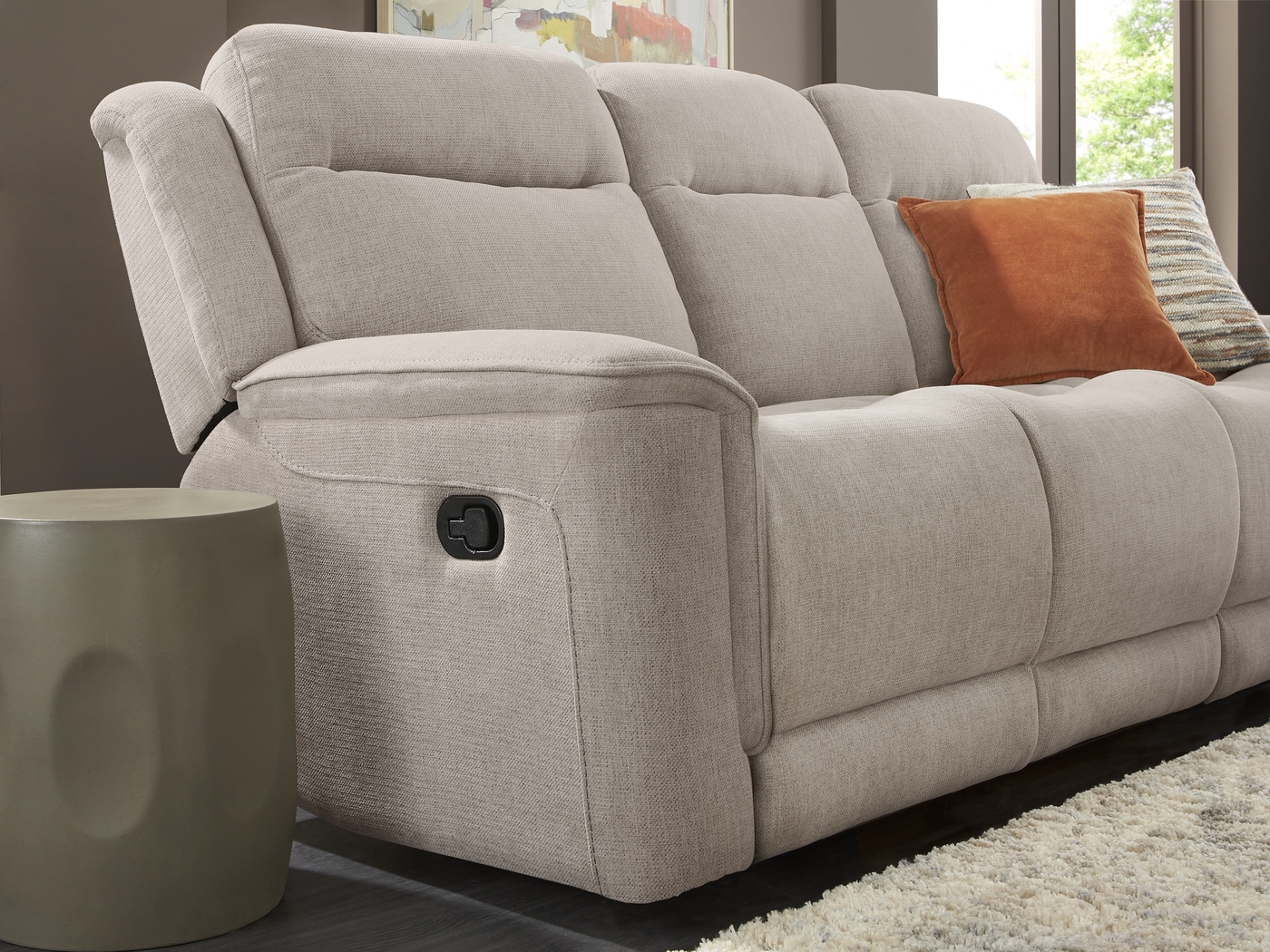 Kamden Place Cement 7 Pc Living Room with Reclining Sofa - Thumbnail - Image 5
