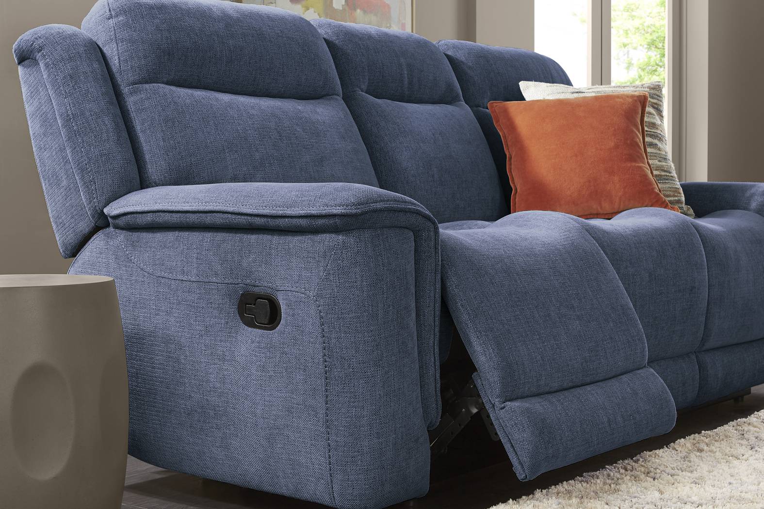 Kamden Place Cobalt 5 Pc Reclining Living Room - Thumbnail - Image 4