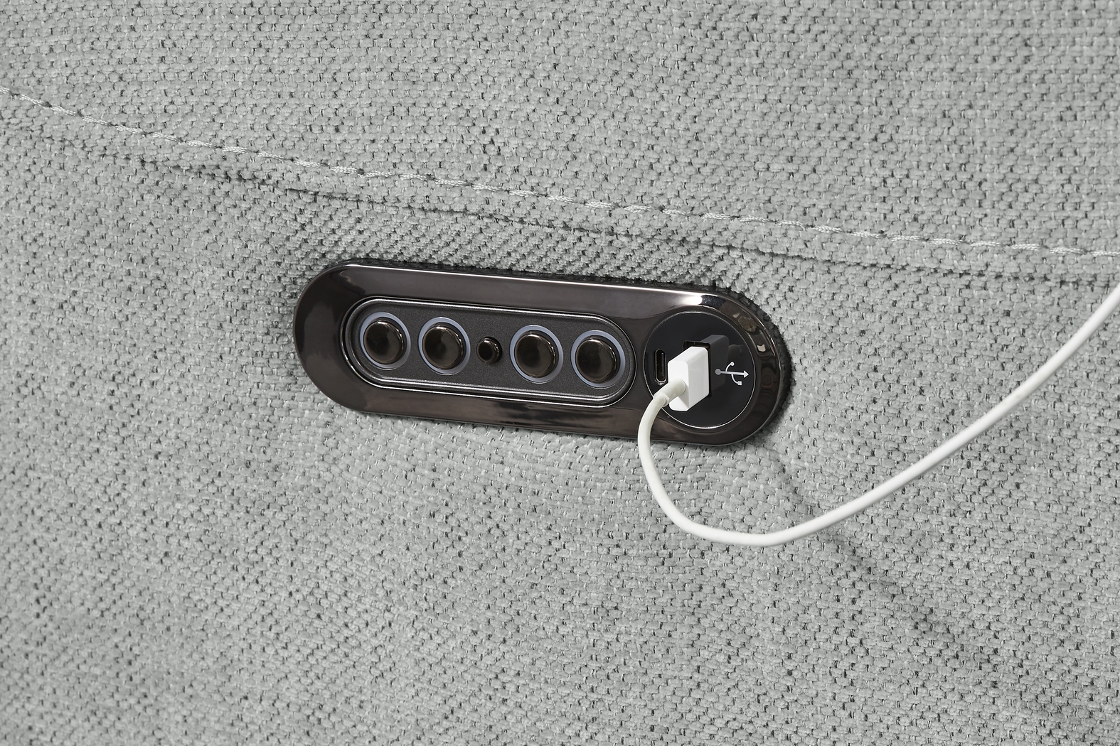 Kamden Place Seafoam 2 Pc Living Room with Dual Power Reclining Sofa - Thumbnail - Image 5