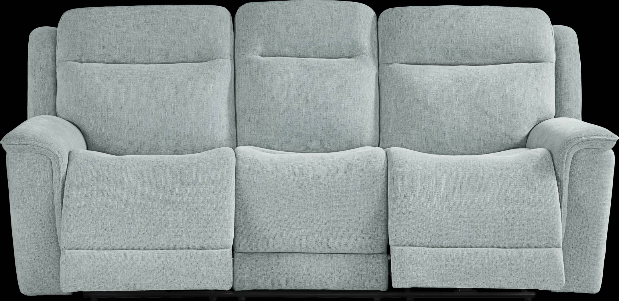 Kamden Place Seafoam 2 Pc Living Room with Dual Power Reclining Sofa - Thumbnail - Image 2