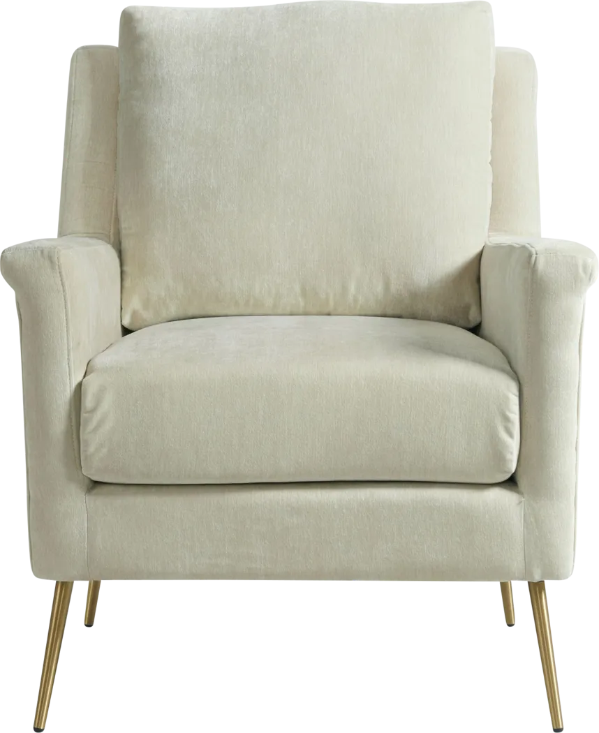 Kamela Beige Accent Chair - Thumbnail - Image 2