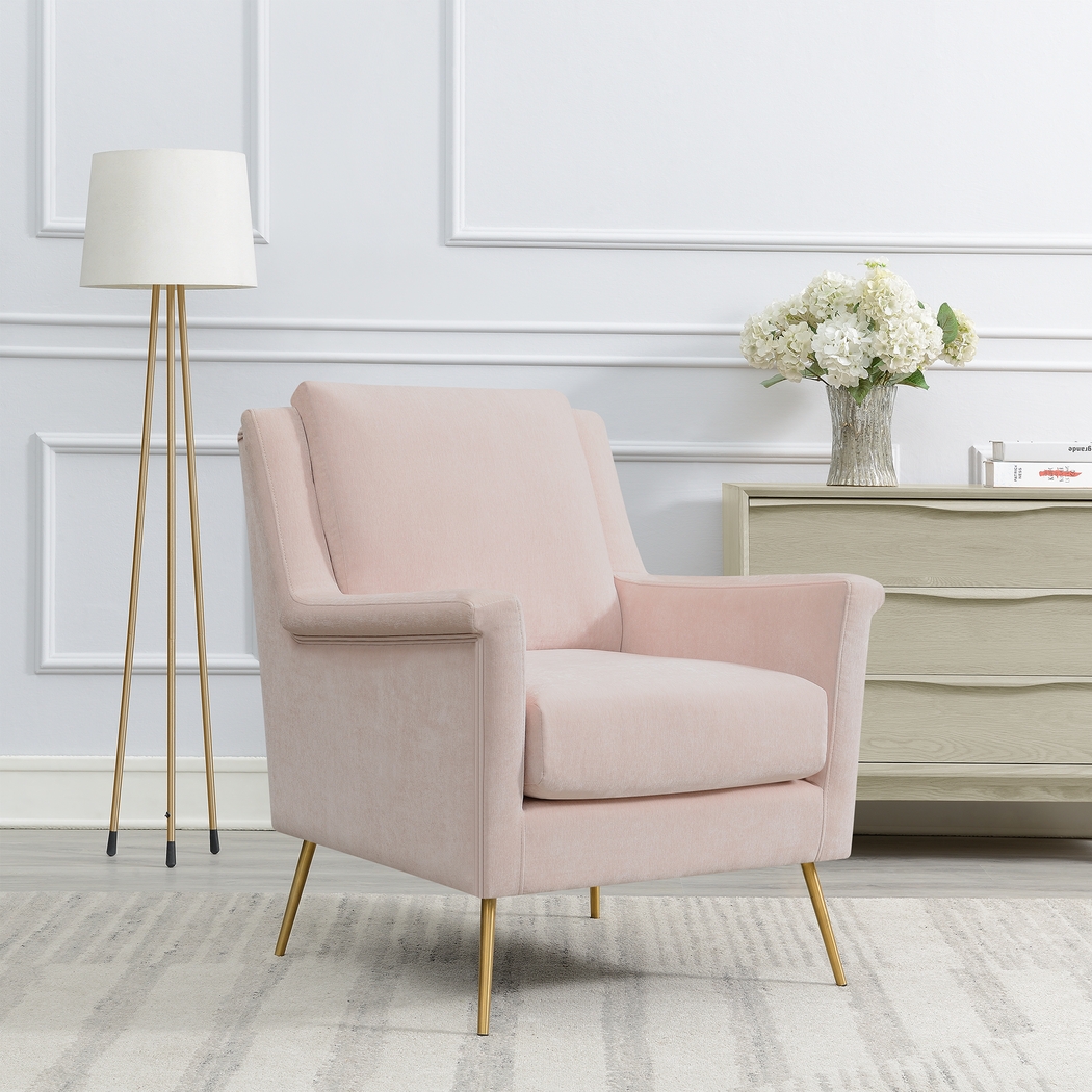 Kamela Blush Accent Chair - Thumbnail - Image 10