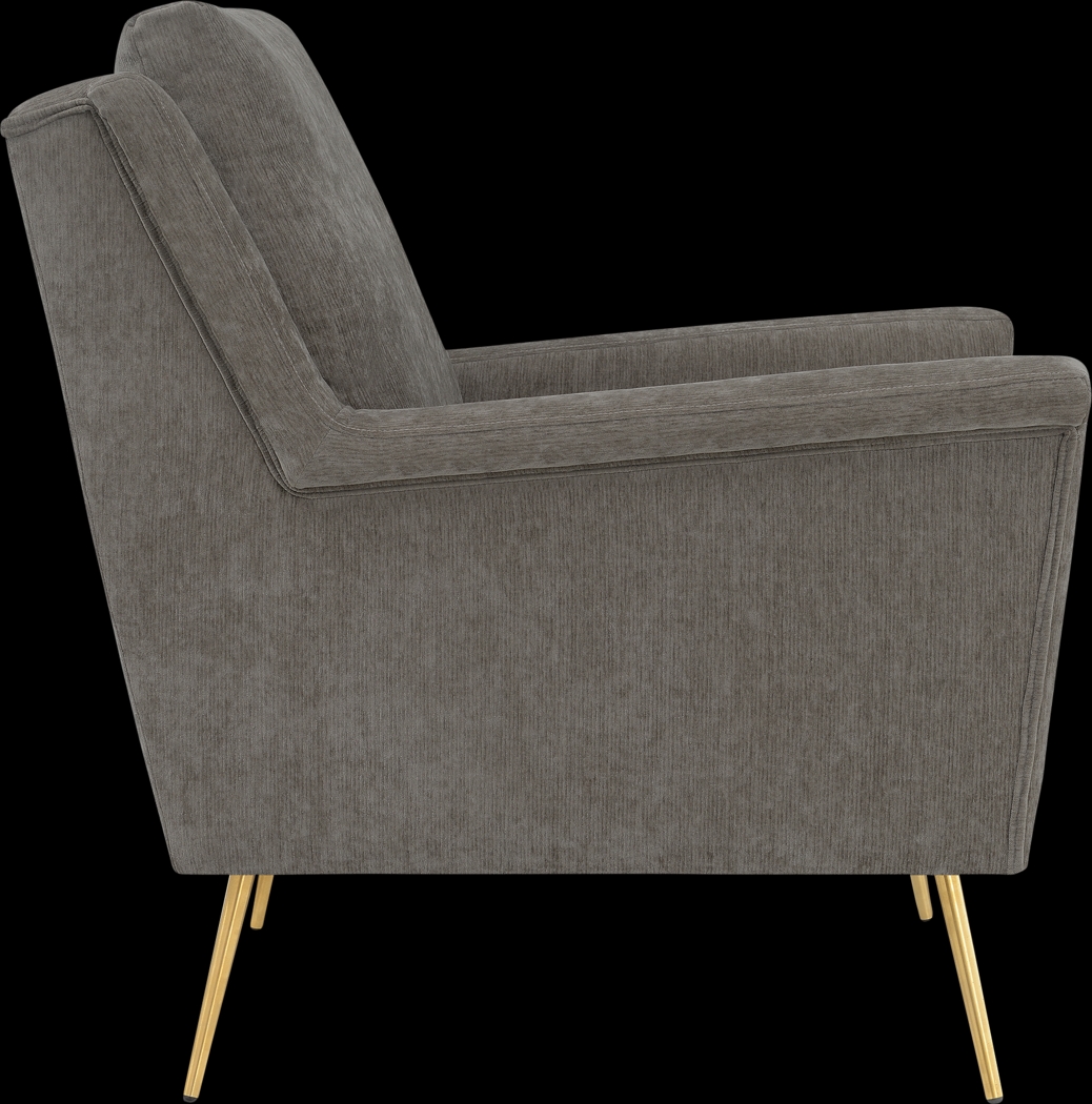 Kamela Cocoa Accent Chair - Thumbnail - Image 3