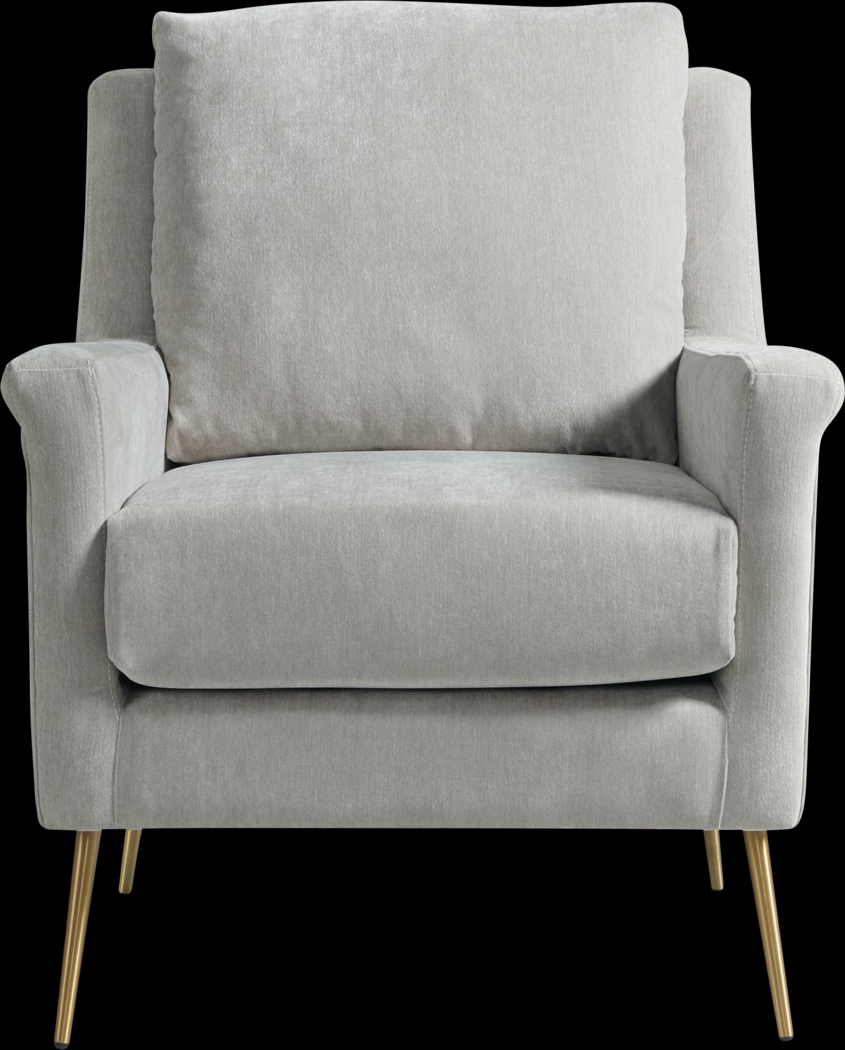 Kamela Gray Accent Chair - Thumbnail - Image 2