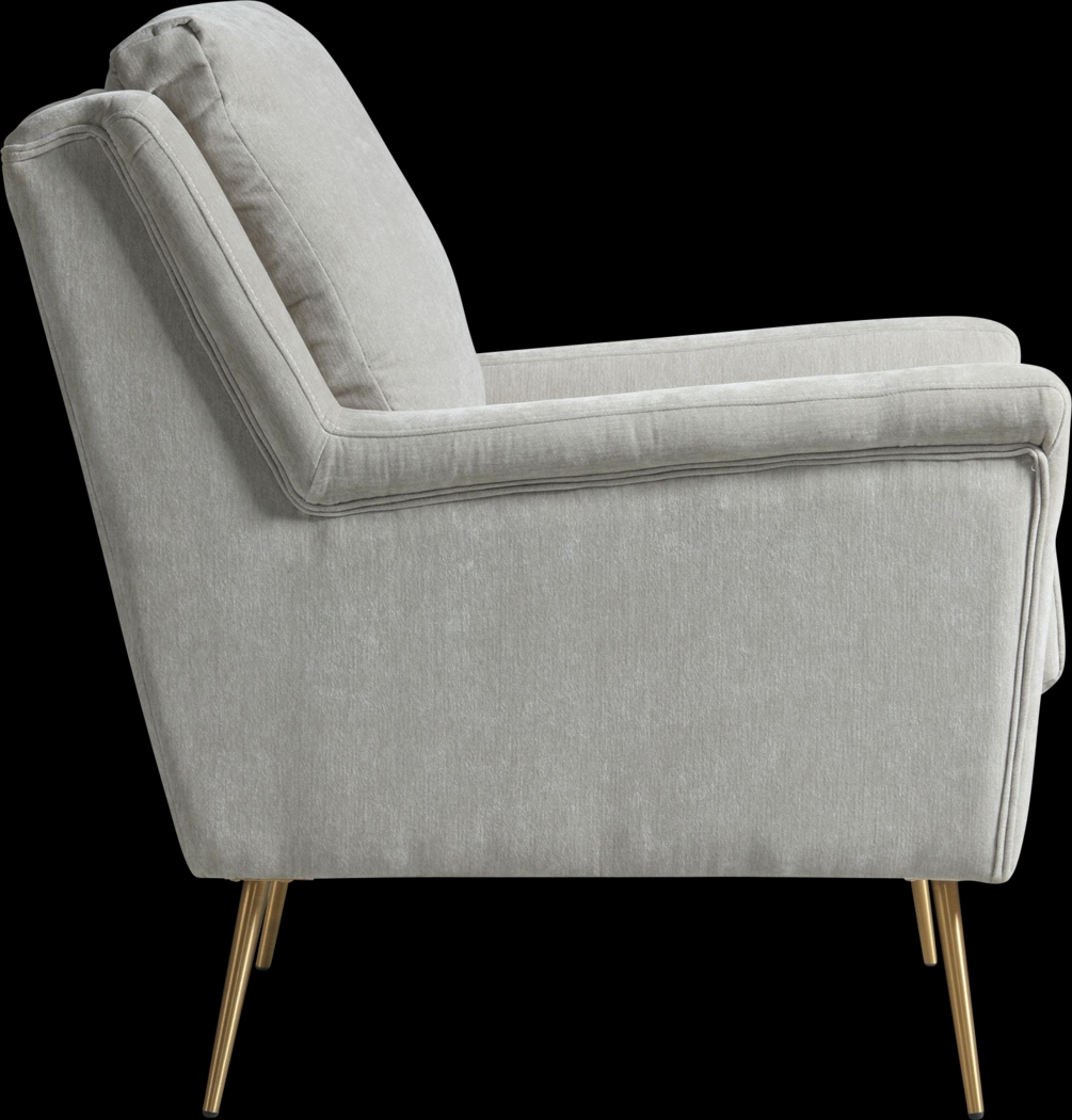 Kamela Gray Accent Chair - Thumbnail - Image 3