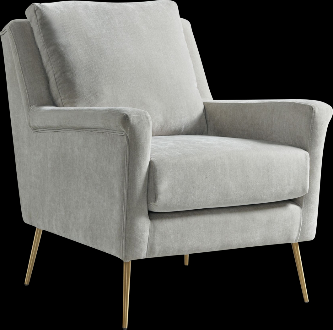 Kamela Gray Accent Chair - Thumbnail - Image 1