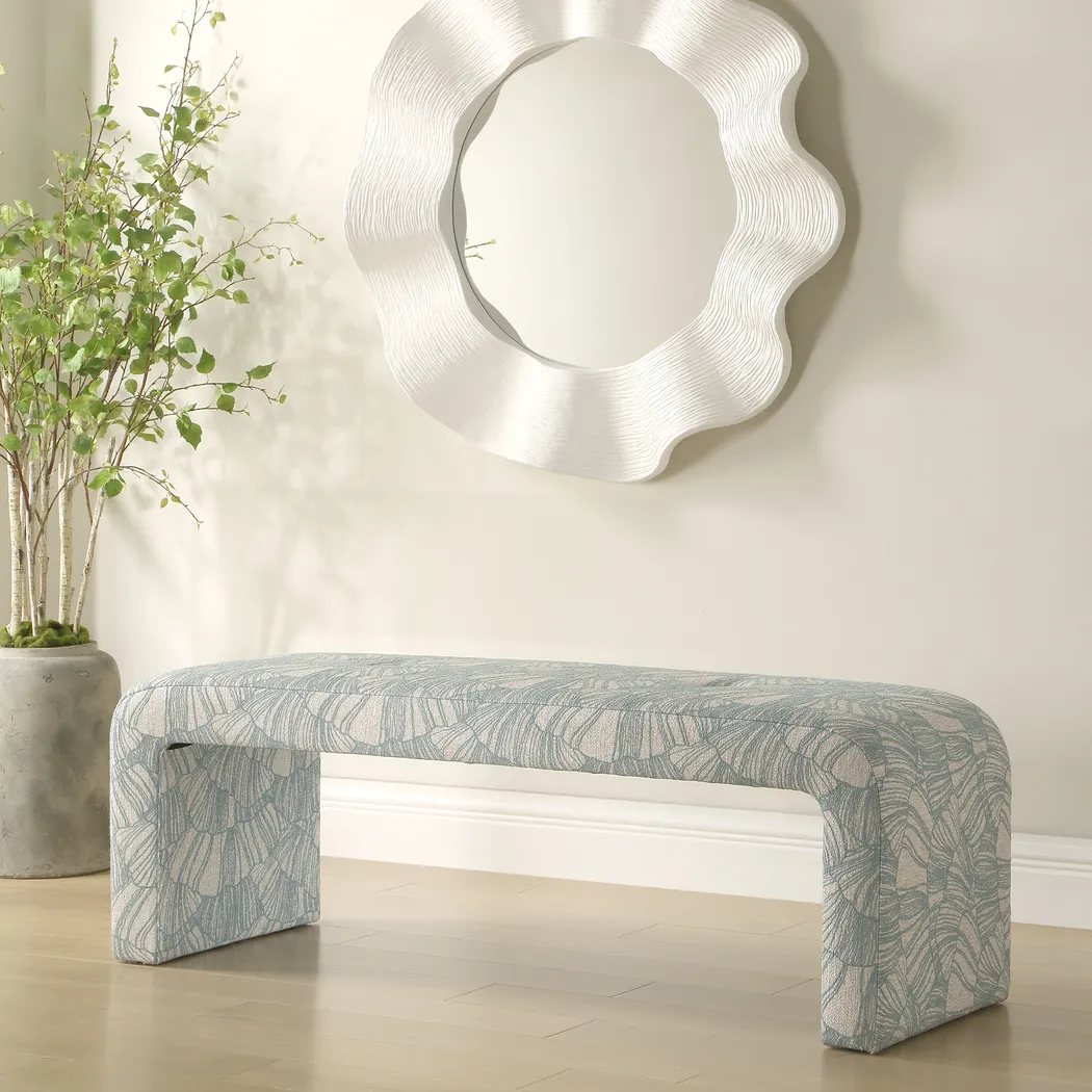 Kamer Blue Accent Bench - Thumbnail - Image 3