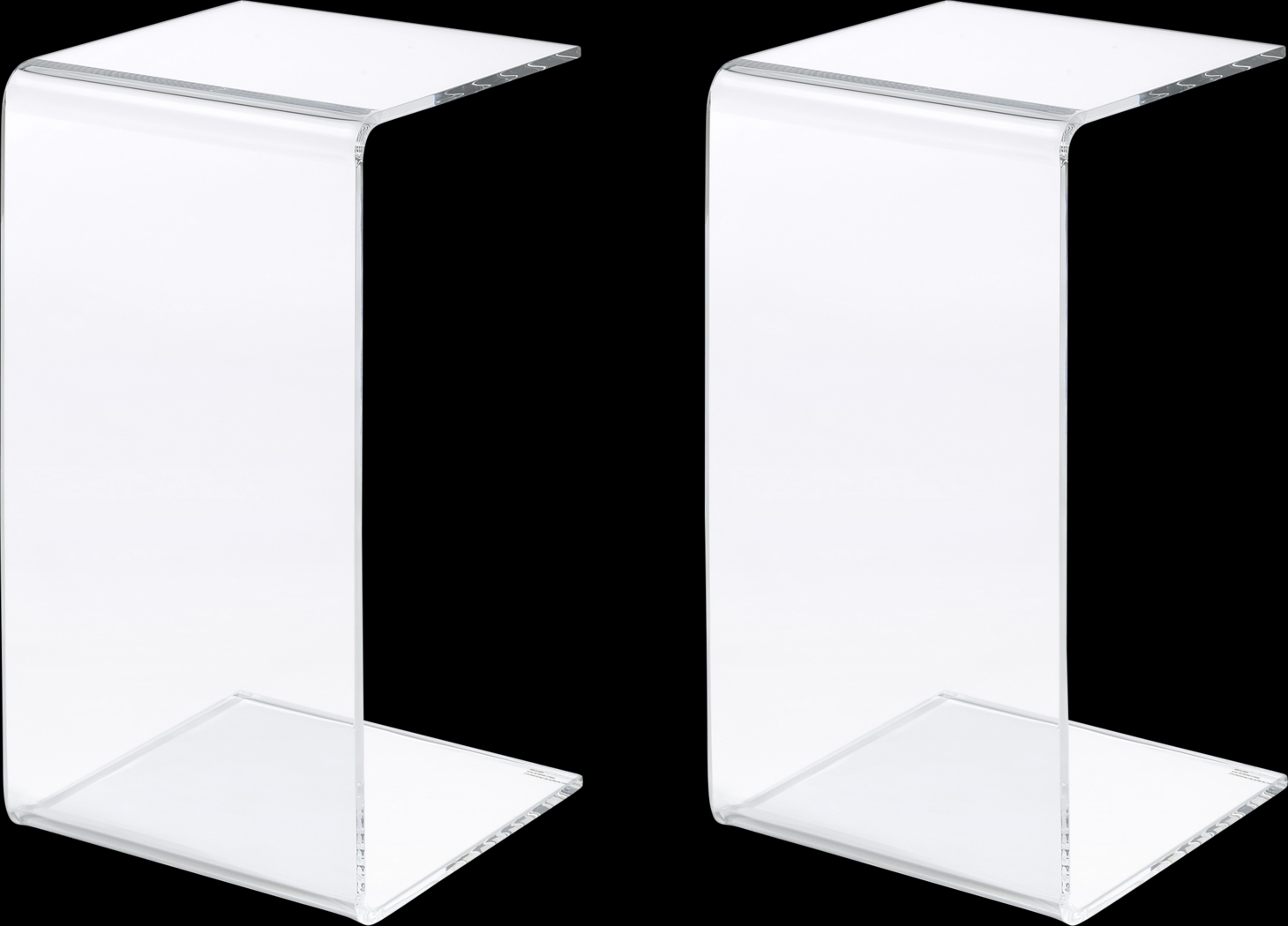 Kamil Clear End Table, Set of 2 - Thumbnail - Image 1