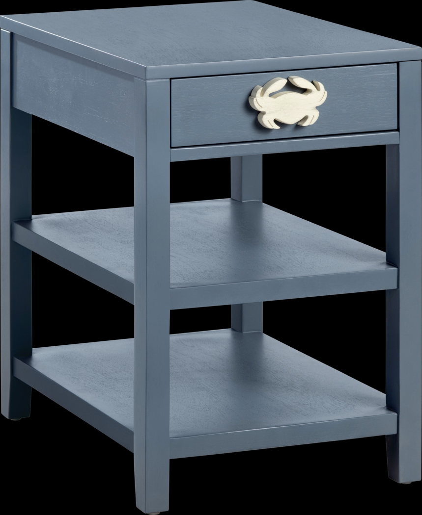 Kamph Dark Blue End Table - Thumbnail - Image 1