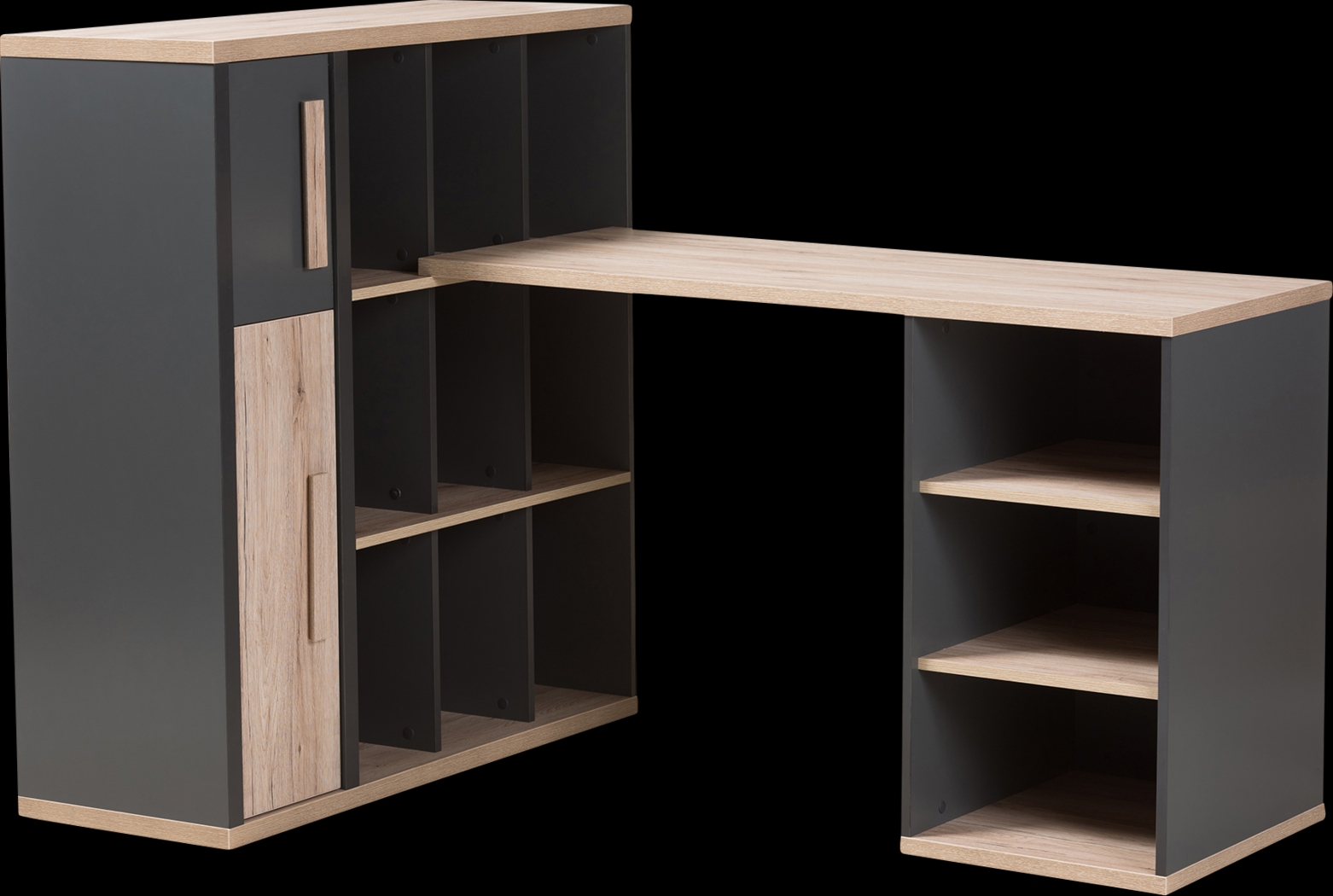 Kampton Gray Desk - Thumbnail - Image 1