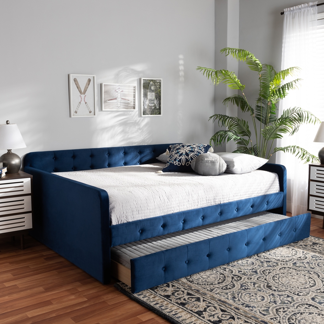 Kamrath Blue Queen Daybed with Trundle - Thumbnail - Image 8