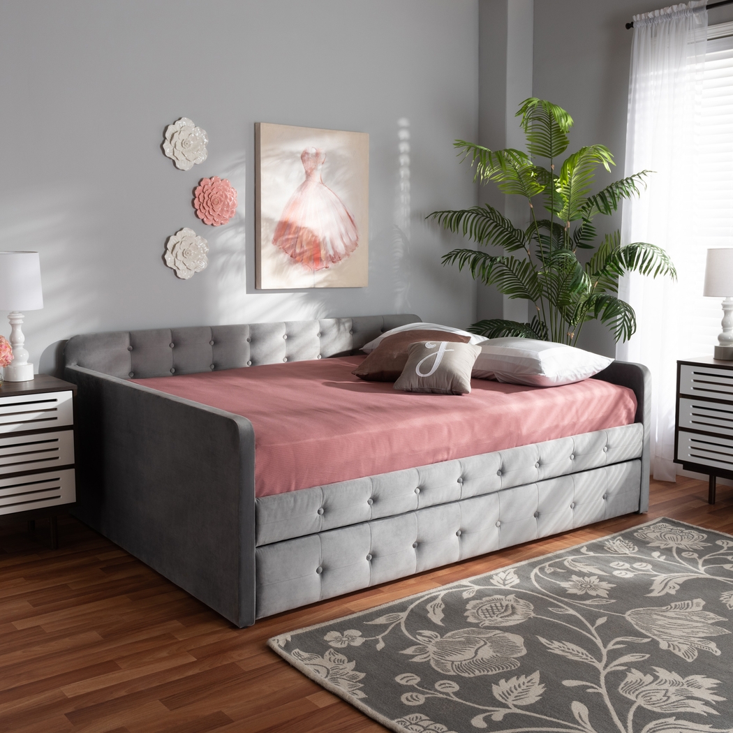 Kamrath Gray Queen Daybed with Trundle - Thumbnail - Image 7