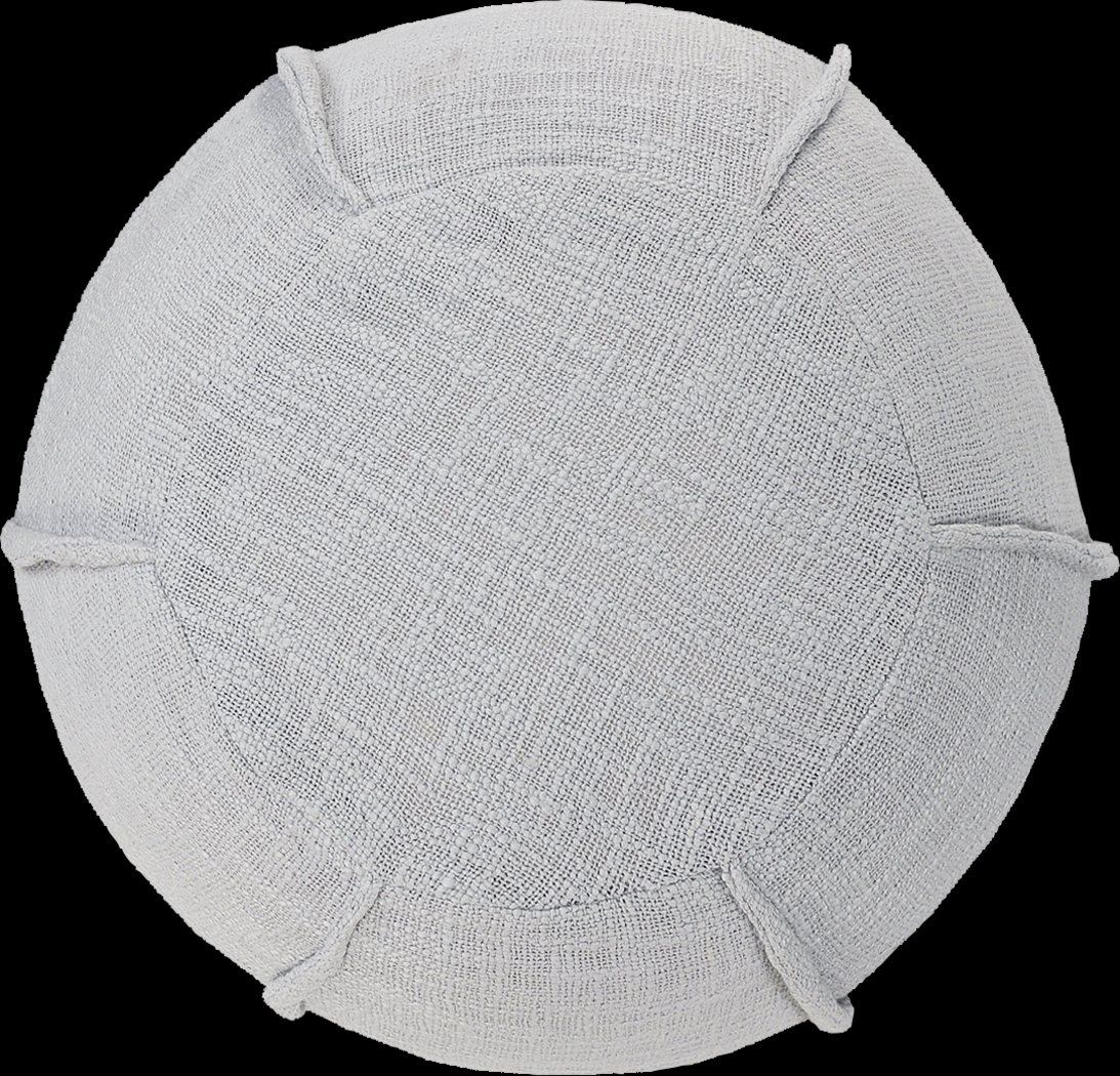 Kamusi Gray Pouf - Thumbnail - Image 4