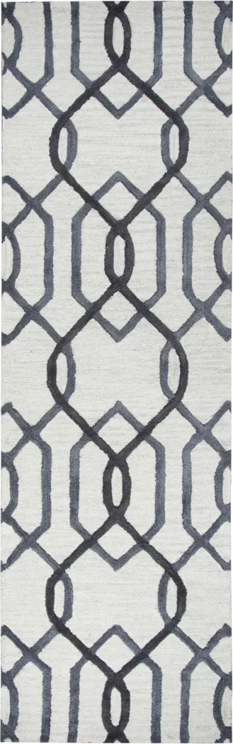 Kandra Gray 2'6 x 10' Runner Rug - Thumbnail - Image 1
