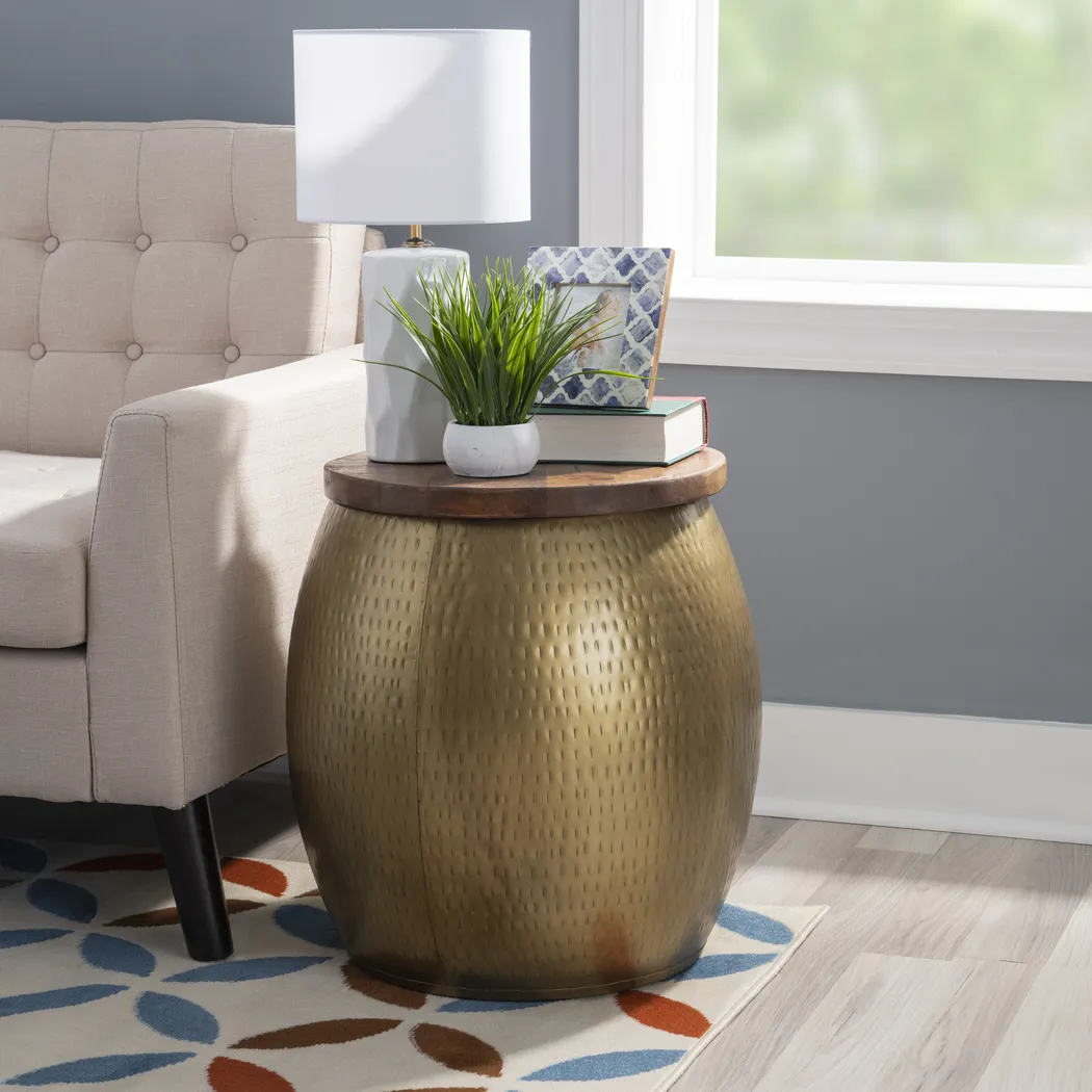 Kaneru Gold Accent Table - Thumbnail - Image 3