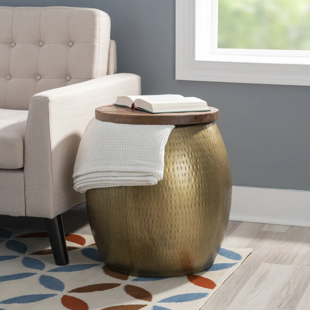 Kaneru Gold Accent Table - Thumbnail - Image 5