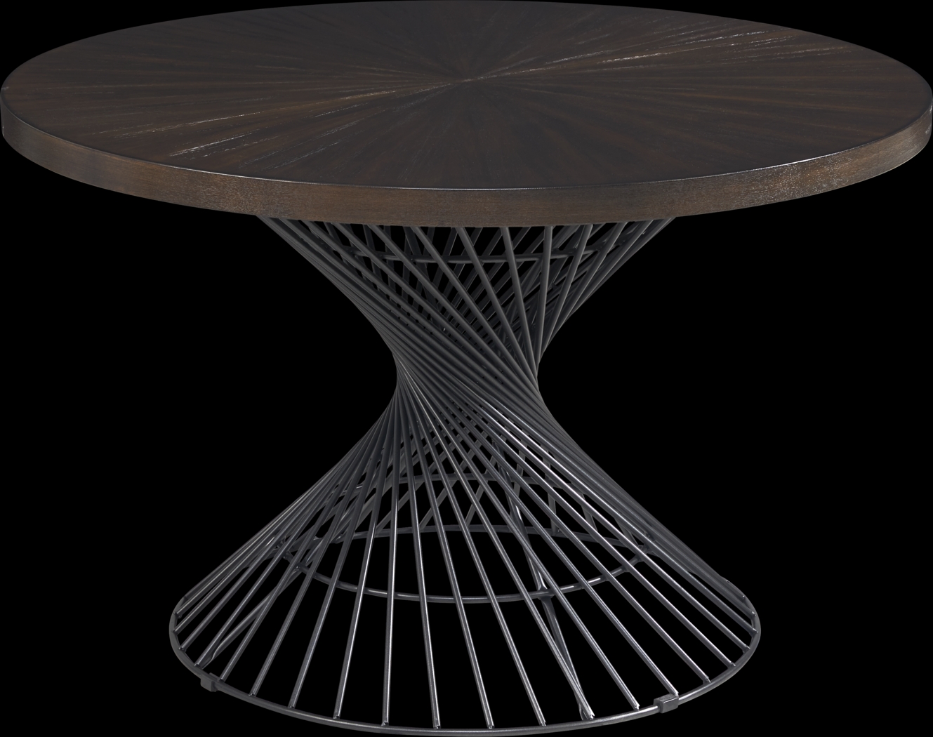 Kanister Walnut 5 Pc Dining Set with Gray Chairs - Thumbnail - Image 2