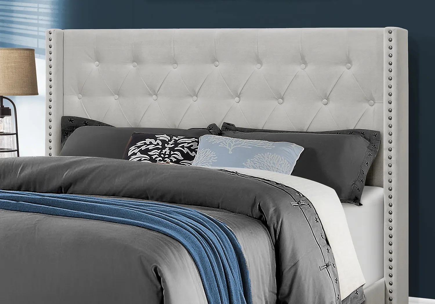 Kanlow Gray Queen Bed - Thumbnail - Image 4