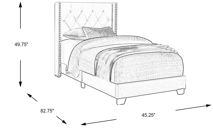 Dimension Image. Please refer to the Dimension Tab on this page for dimension details.