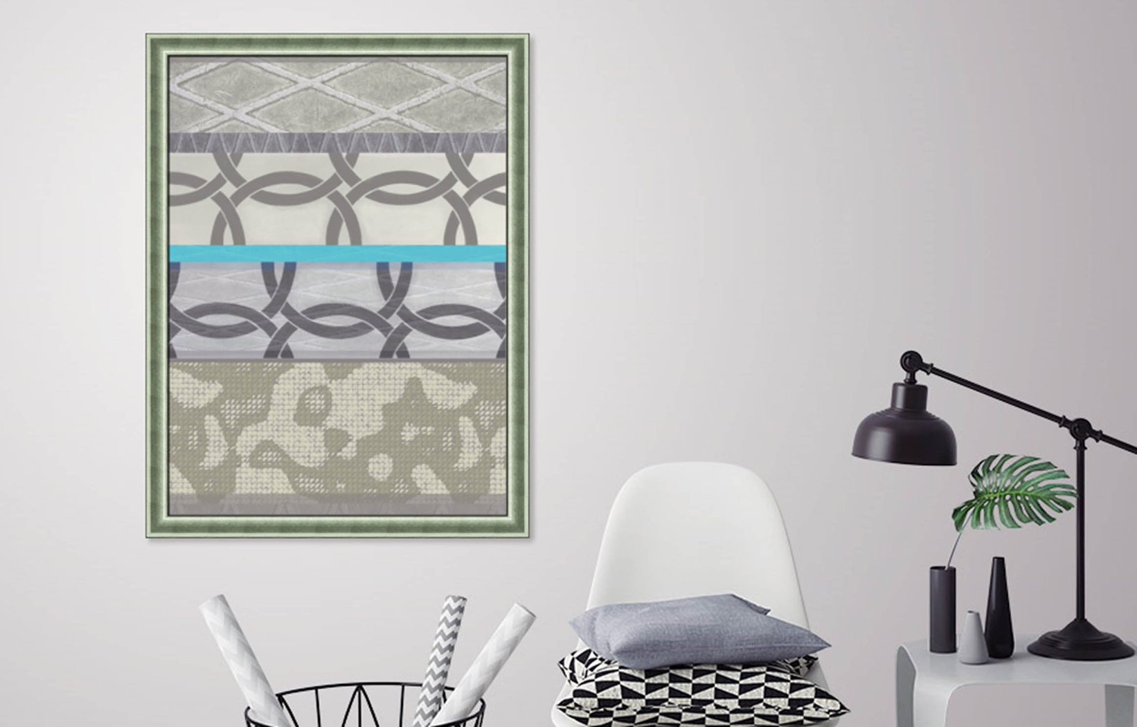 Kannely II Gray Artwork - Thumbnail - Image 2