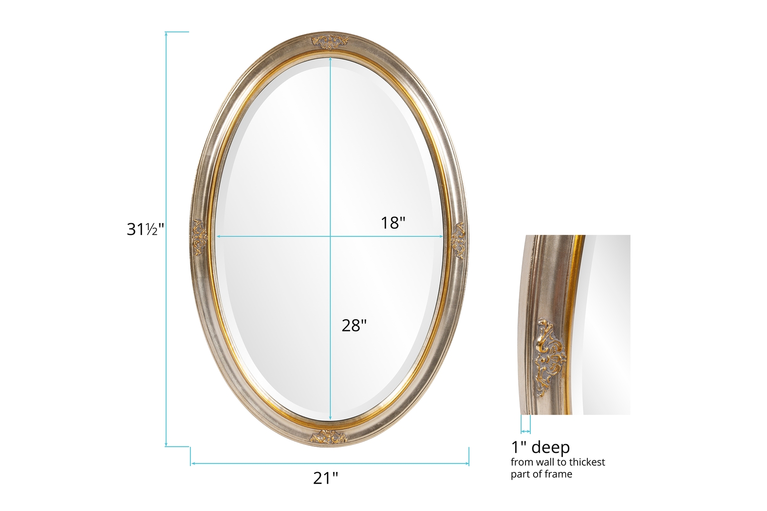 Kansan Gold Mirror - Thumbnail - Image 2