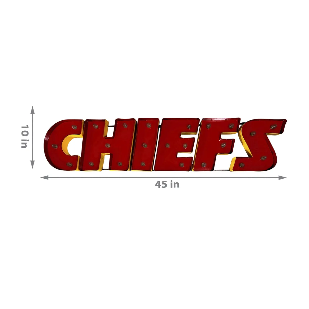 Kansas City Cheifs Red Metal Wall Decor - Thumbnail - Image 4