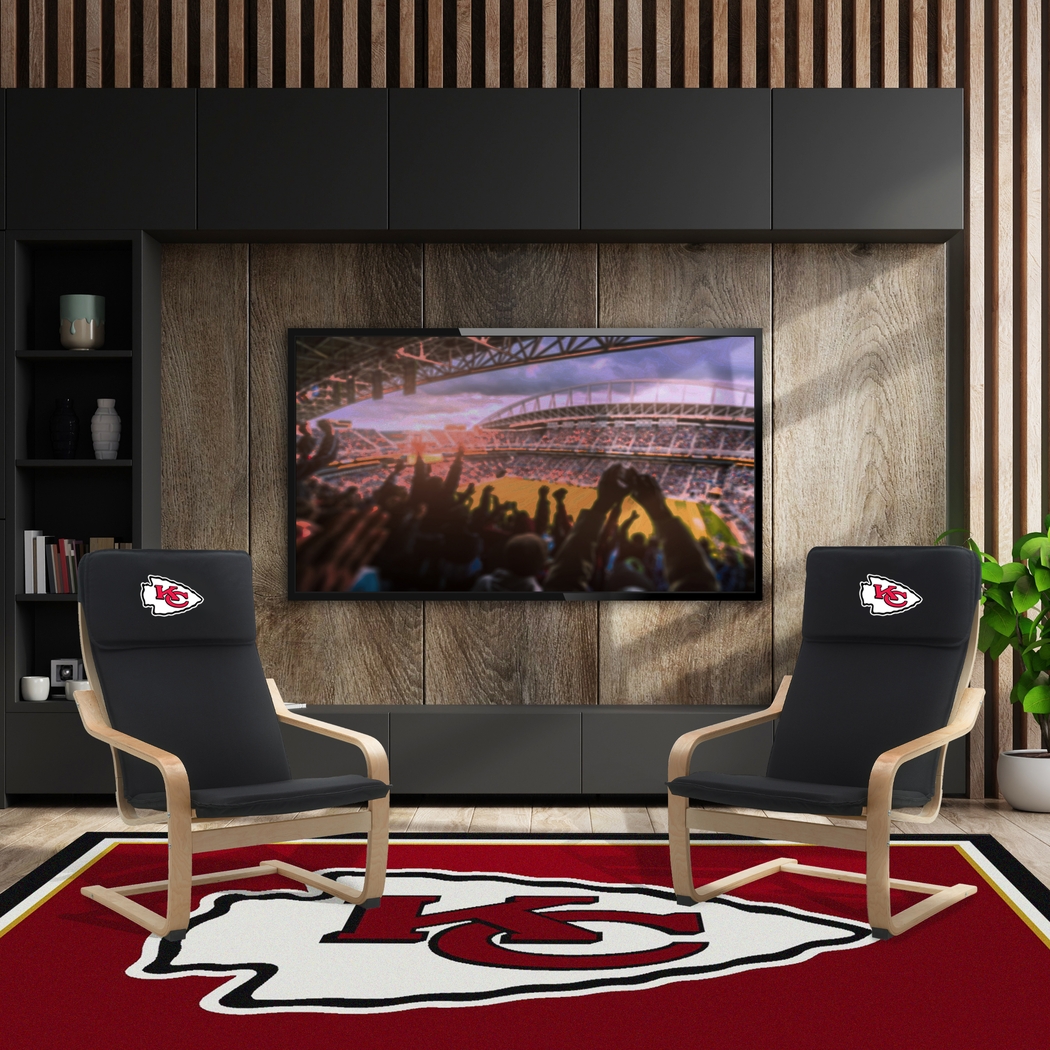 Kansas City Chiefs Black Accent Chair - Thumbnail - Image 6